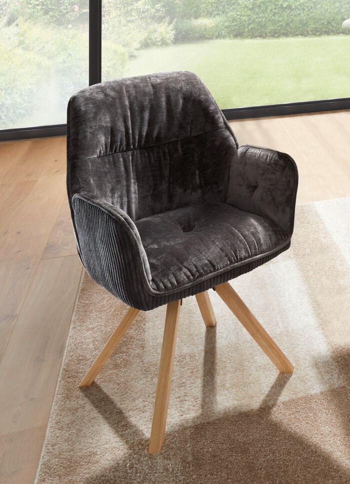 Armlehnenstuhl, 2er-Set, in XXL-Sitzbreite 