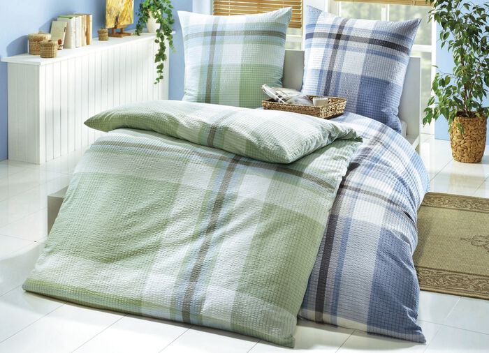 B&uuml;gelfreie Bettw&auml;sche-Garnitur aus dem Hause Biberna 