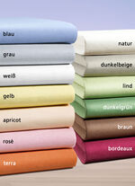 irisette Mako-Jersey-Spannbetttuch APRICOT