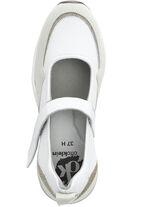 ELENA EDEN Spangenschuh mit Glitzereinsätzen WEISS-EISGRAU