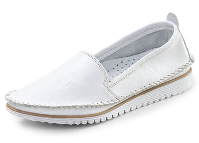 Andrea Conti, klassische Damen-Slipper, Weite G, mit herausnehmbarem Fu&szlig;bett 