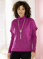 Pullunder mit Rippenakzenten FUCHSIA