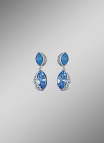 Blauer Glanz &ndash; Strahlende Ohrstecker mit Swarovski-Kristalle 