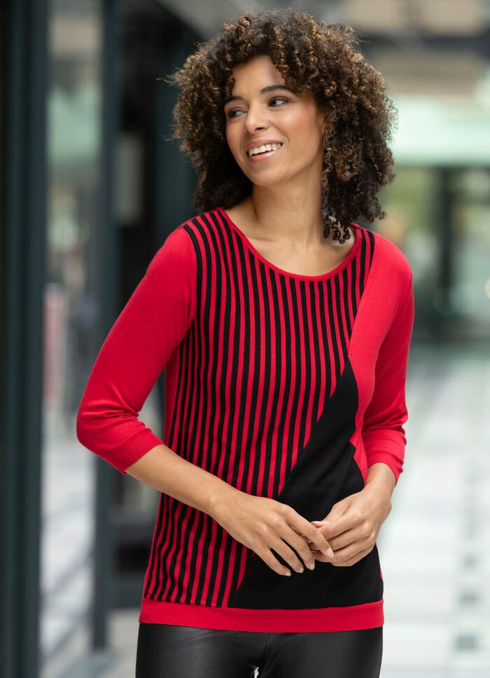 Pullover in weich fließendem Feinstrick 