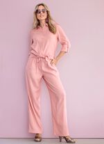 Bluse mit Hemdkragen 