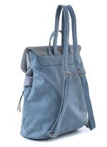 Rucksack mit &Uuml;berschlag und Drehschloss JEANS-GRAU