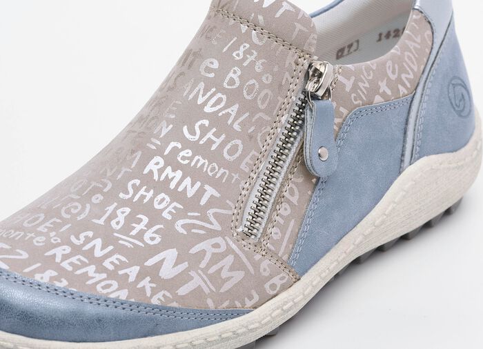 Remonte Slipper mit herausnehmbarer Einlage BLEU-SILBERGRAU