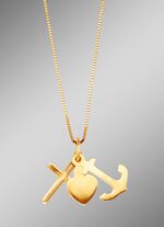 Anh&auml;nger "Glaube, Liebe und Hoffnung&ldquo; mit Veneziakette 