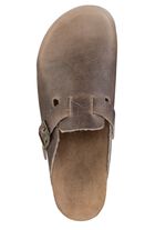 GINO GALANTE Clog aus schattiertem, genarbtem Rindleder 