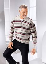 Polopullover mit kurzem Rei&szlig;verschluss in 2 Farben 