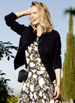 Jeansjacke mit Umlegekragen 