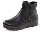 Rieker, gefütterte Damen-Stiefeletten, Winterschuhe, mit Reißverschluss SCHWARZ