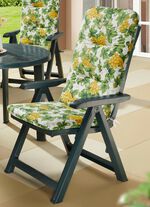 In Deutschland gefertigte, 6 cm starke Hochlehner-Auflage 