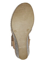 Gemini Sandalette aus perforiertem Rind-Nappaleder WEISS