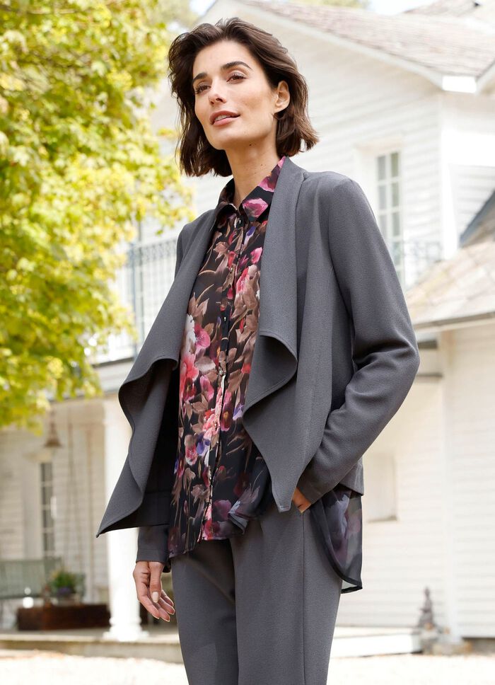 Leichtblazer mit Schalkragen 