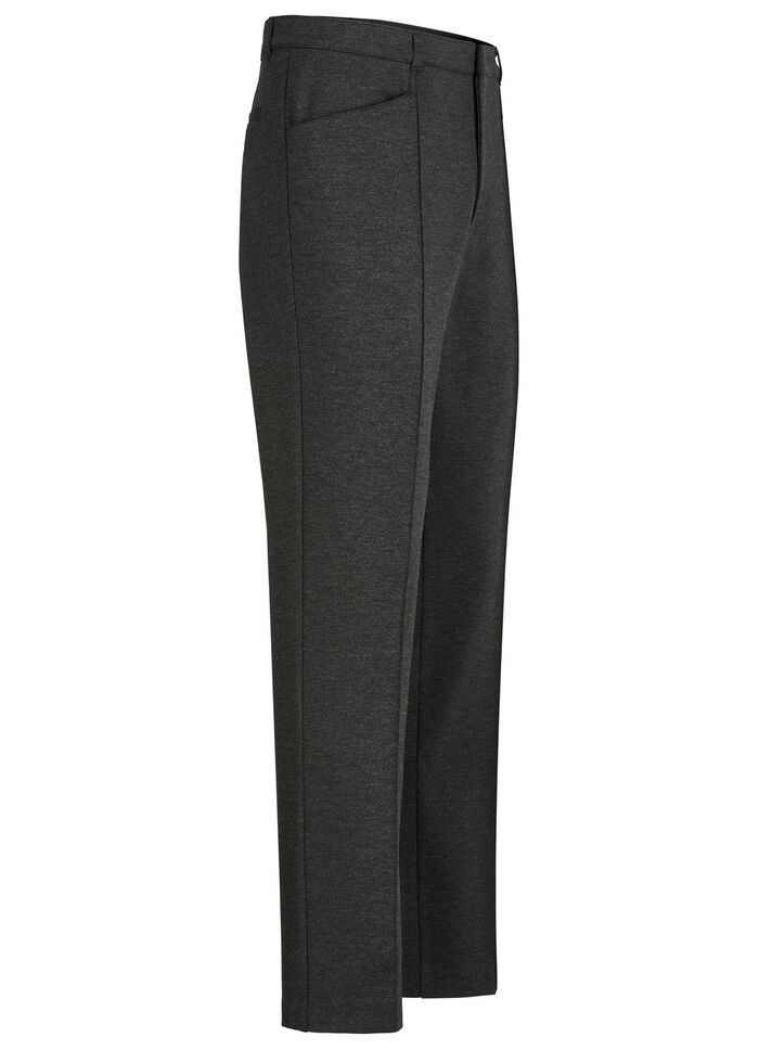 "Klaus Modelle"-Hose mit Dehnbund in 4 Farben ANTHRAZIT MELIERT