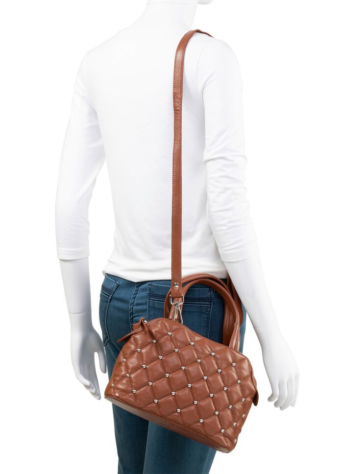 Laurina, Tasche, Damen, mit abnehmbarem, verstellbarem Umh&auml;ngeriemen COGNAC
