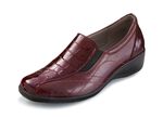 ELENA EDEN, komfortable Damen-Slipper, mit herausnehmbarem Fu&szlig;bett BORDEAUX