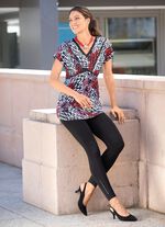 Ausdrucksvolle Tunika mit V-Ausschnitt 