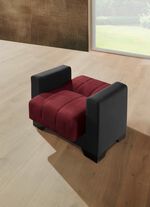 Moderne Polsterm&ouml;bel  SCHW.-BORDEAUX