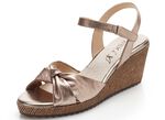 Caprice Sandalette aus weichem Nappaleder BRONZE