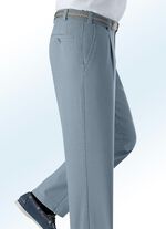 Unterbauch-Jeans mit Gürtel in 2 Farben MITTELGRAU