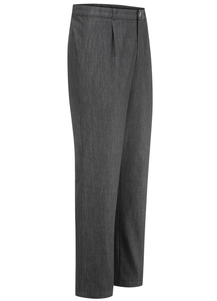 "Klaus Modelle"-Edeljeans mit Bundfalten in 2 Farben ANTHRAZIT