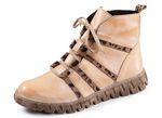 Gemini, trendige Damen-Stiefeletten, Winterschuhe, Weite G, mit herausnehmbarem Fu&szlig;bett HELLBEIGE