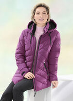 Funktionsjacke mit abnehmbarer Kapuze 