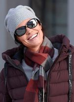 Seeberger, Damen-Walkm&uuml;tze, mit Ajoumuster  GRAU