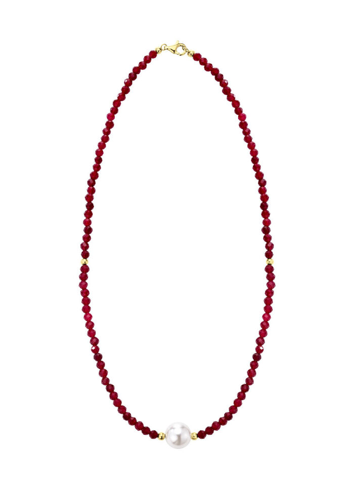 Halskette mit  Muschelkernperle 