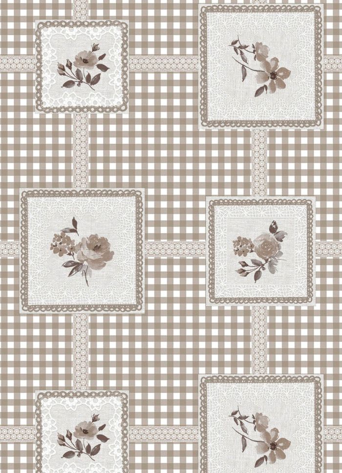 Pflegeleichte Wachstuch-Tischdecke 