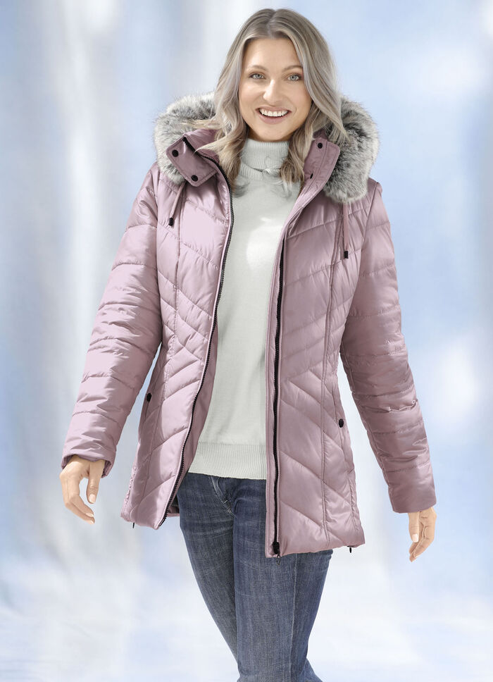 Jacke mit L&auml;ngssteppung seitlich 