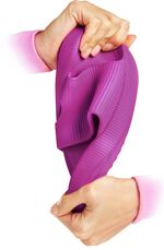 Wolken-Slipper relaxvital mit geriffelter Sohle BEERE