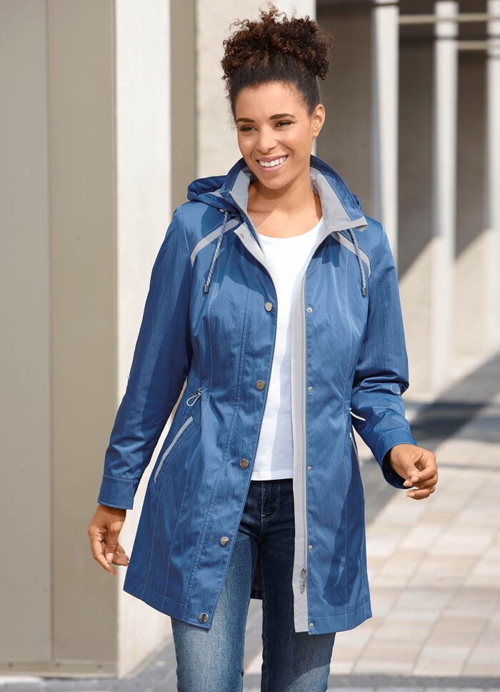 Longjacke mit krempelbaren &Auml;rmeln 