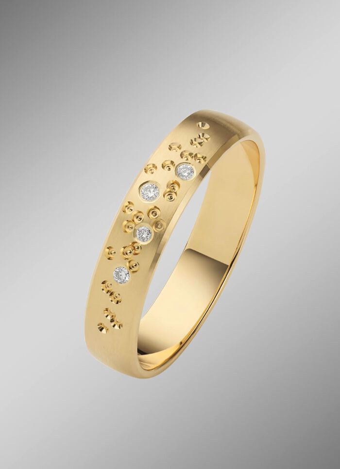 Satinierter Trauring 