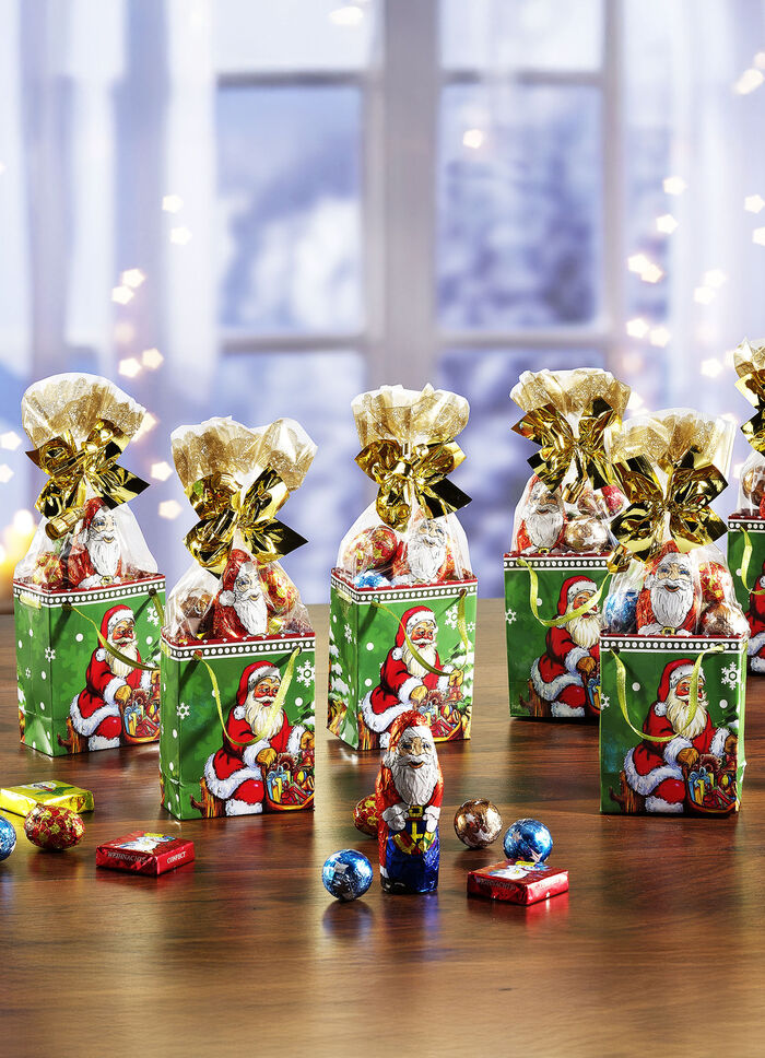 Weihnachtstütchen, 5er-Set, mit süßer Füllung 