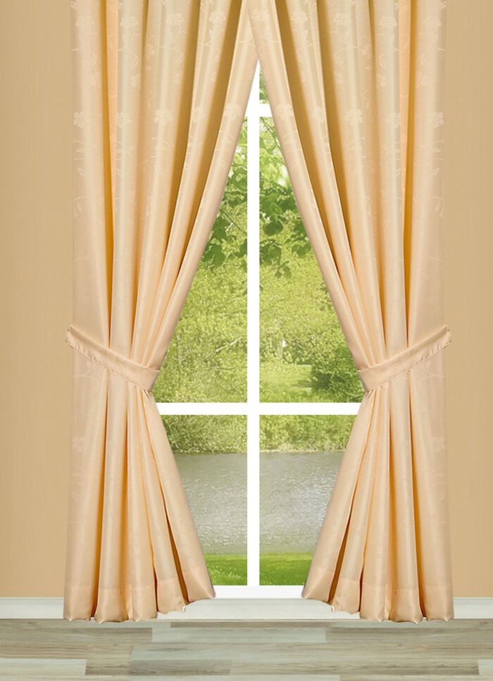 Exquisite &Uuml;bergardinen-Garnitur mit edlem Glanz 