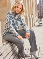 Pullover mit flauschigem Griff 