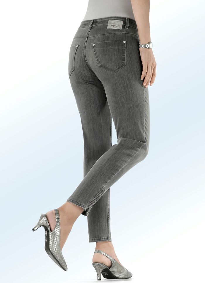 Magic-Jeans mit modischen Rei&szlig;verschl&uuml;ssen an den Beinabschl&uuml;ssen 