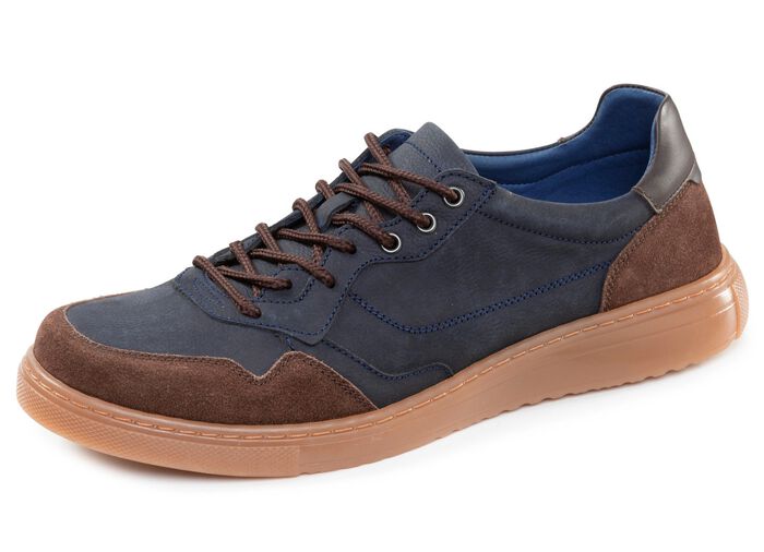 GINO GALANTE, klassische Herren-Schn&uuml;rschuhe, mit herausnehmbarem Fu&szlig;bett MARINE