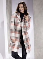 Kurzmantel mit angesagtem Karodessin 