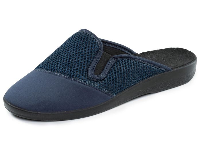 Leichte Herren-Hausschuhe, mit Gummizug 