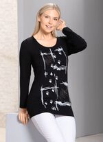 Shirt mit Kontrast-Druck in 2 Farben 