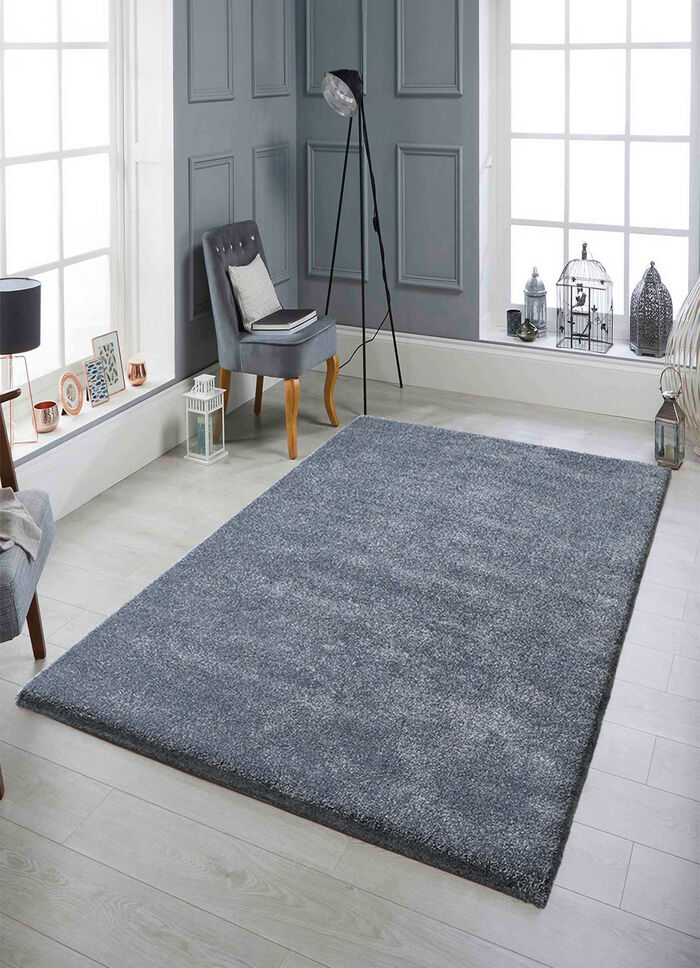 Supersofte Br&uuml;cken und Teppiche GRAUBLAU