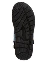 Sandale aus Synthetik und Textil BLAU-GRAU