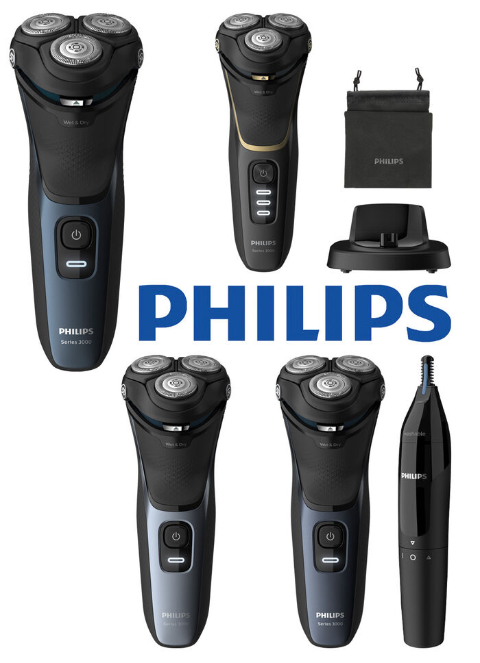 Philips Shaver Series 3000 SCHWARZ/BLAU