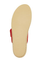 ELENA EDEN-Pantolette aus Veloursleder ROT