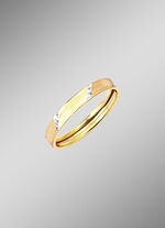 Tricolor-Damenring aus Gold 