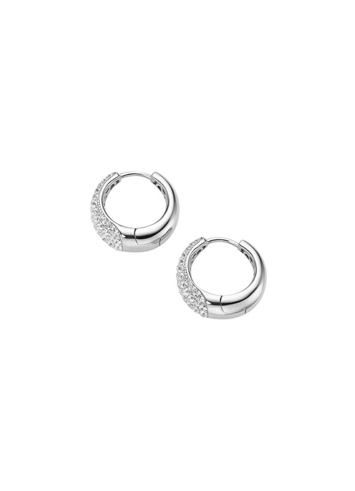 Klappcreolen mit Zirkonia 